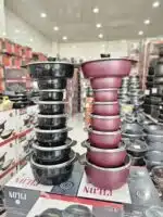 سرویس قابلمه 15 پارچه طرح چدن فیلون - Image 3