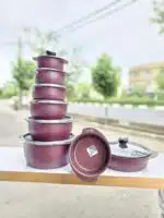 سرویس قابلمه 15 پارچه طرح چدن فیلون