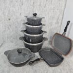 سرویس قابلمه 12 پارچه چدن گرانیت دالغا - Image 3